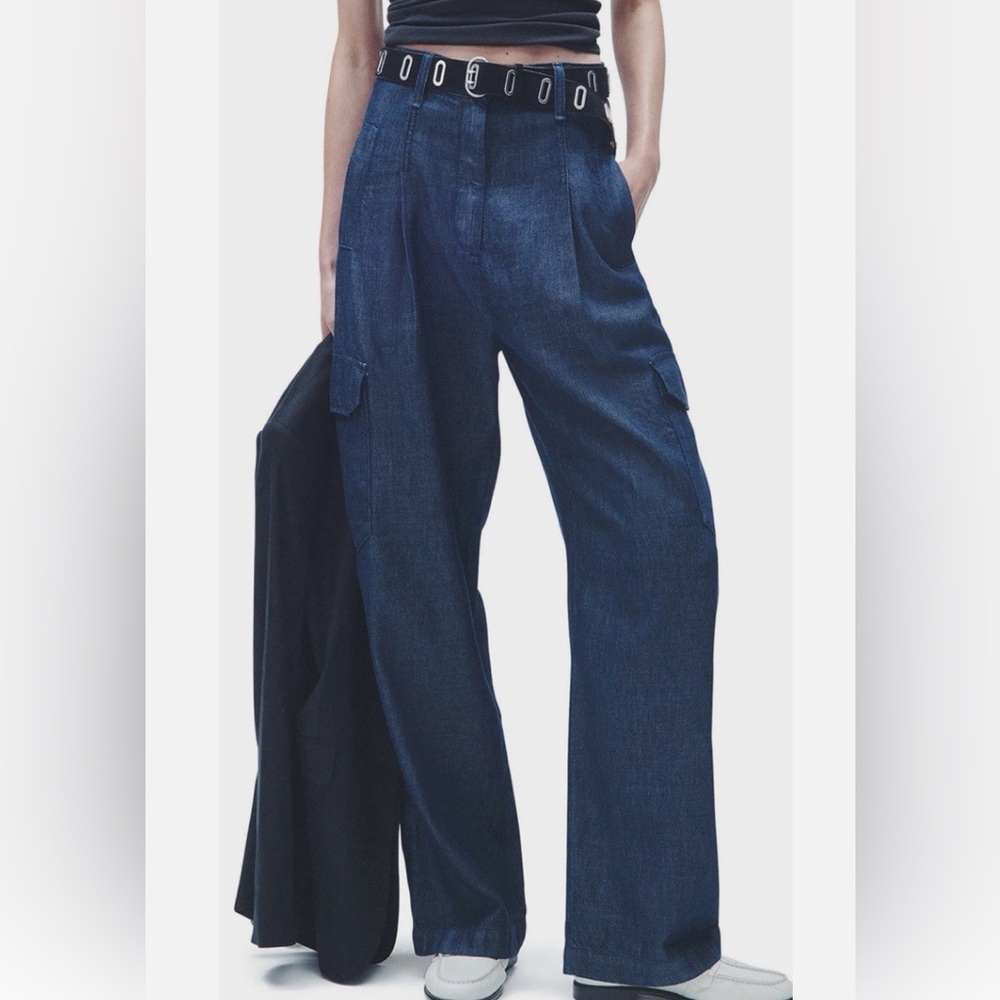 Rag & Bone Dark Blue Cassidy high rise Cargo Pants